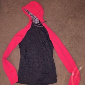 Gray and Pink Nike Sweatshirt